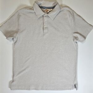 C&C California Mens Polo Medium Tan Ribbed Coastal Preppy Resort Wear Golf Ready